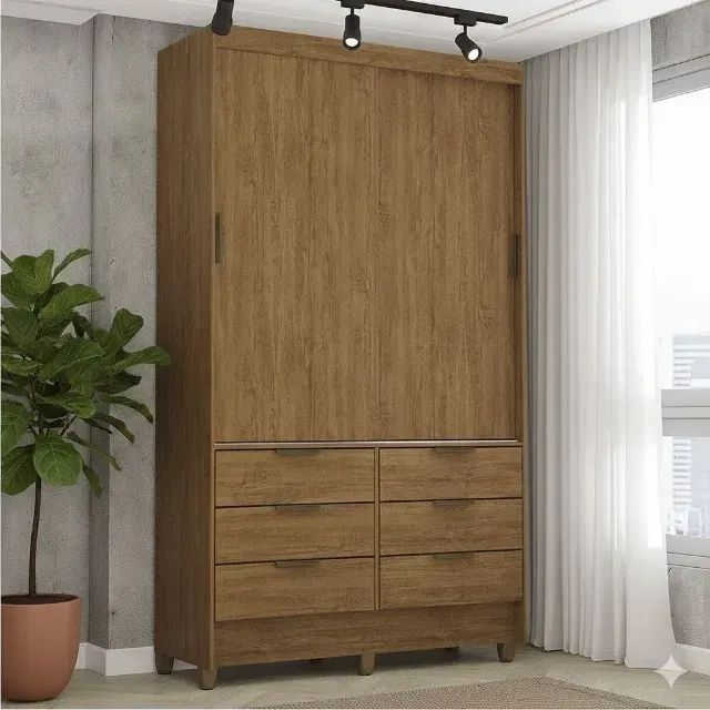 Guarda roupa solteiro ceara com portas de correr