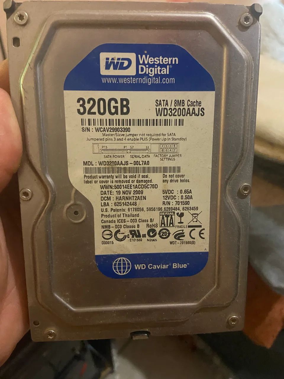 HD 320GB SATA 