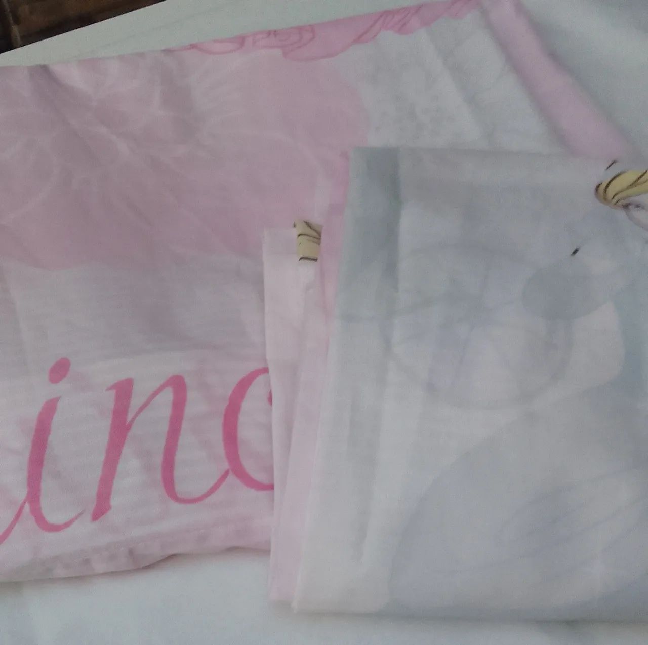 Cortina princesa janela quarto infantil