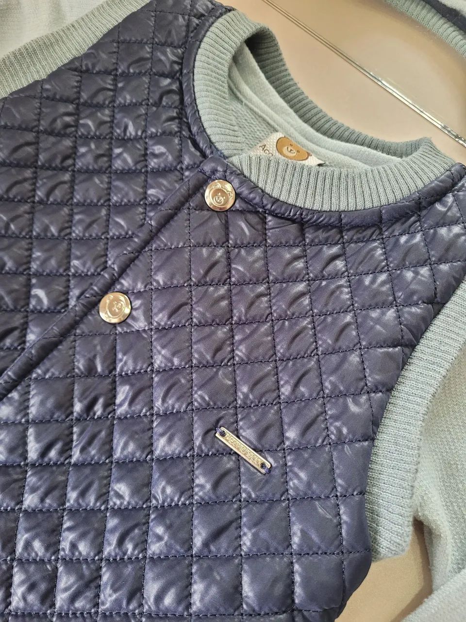 Conjunto Infantil Casaco e Colete Acolchoado - Foto 2