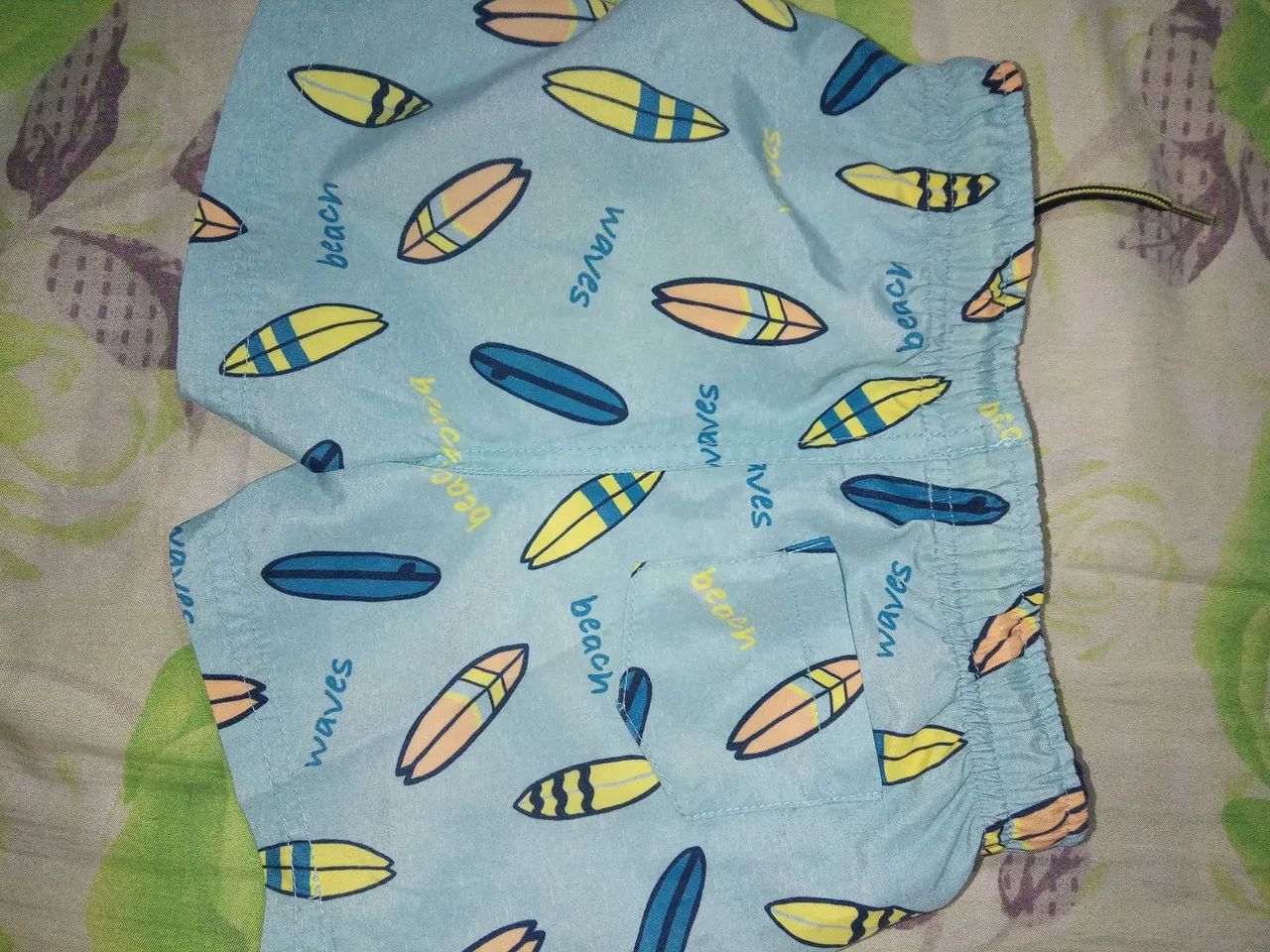 Shorts de Praia Infantil - Tamanho 6-9M - Foto 3