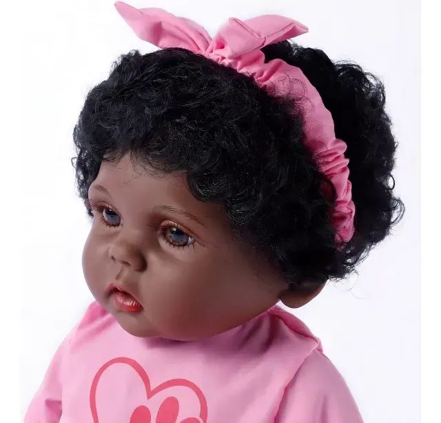 Boneca Bebê Realista Bela 48cm C 08 Acessórios Brink - Foto 2