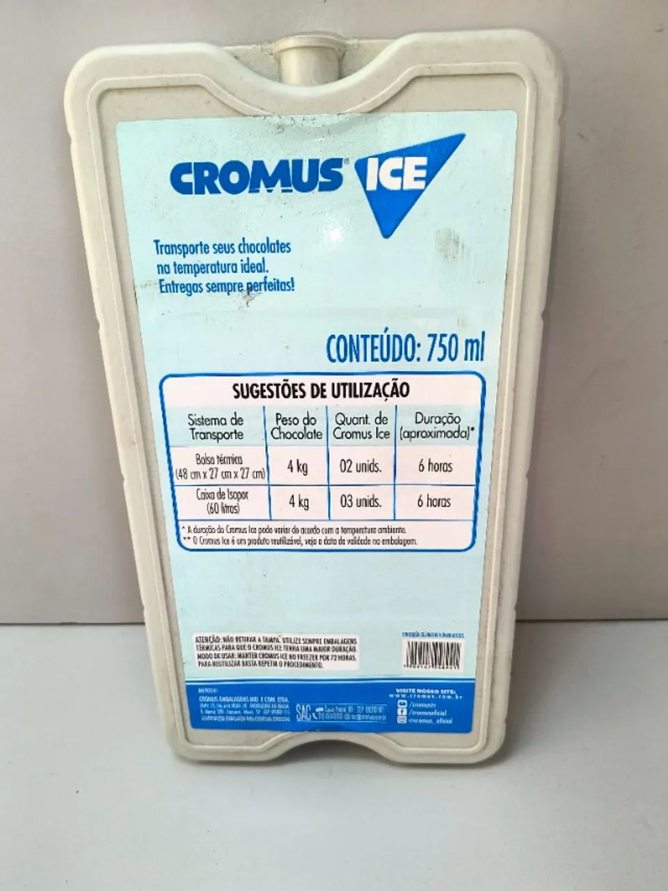 Placa Termica em Gel Cromos ICE