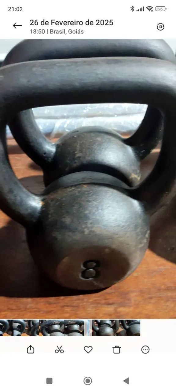 Kettlebell pintado usado  - Foto 3