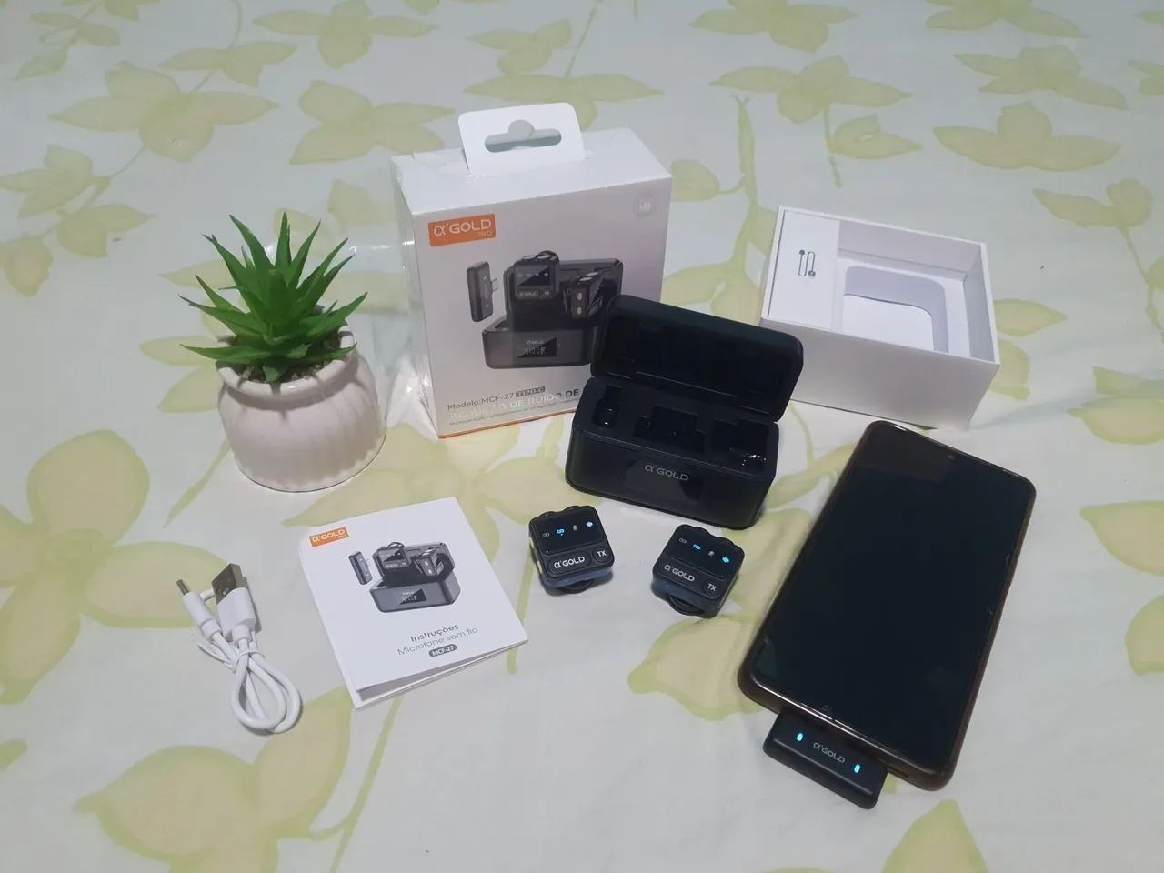 Microfone de lapela tipo c - Foto 3