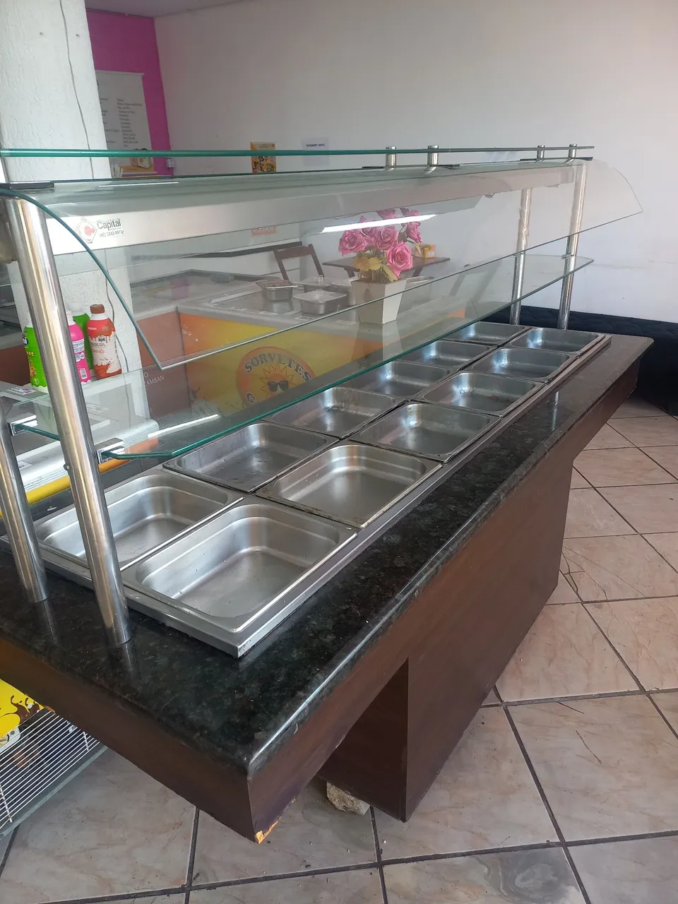 Balcão buffet quente para Food Service