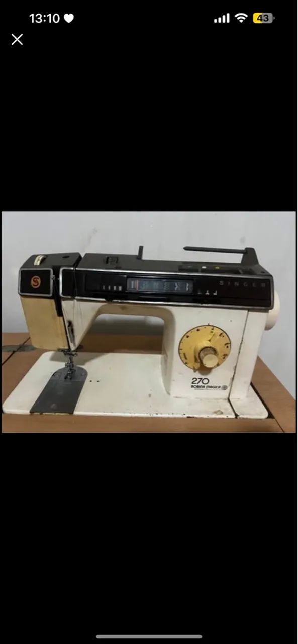 Máquina de Costura Singer modelo 270 bobina mágica com Gabinete - Foto 2