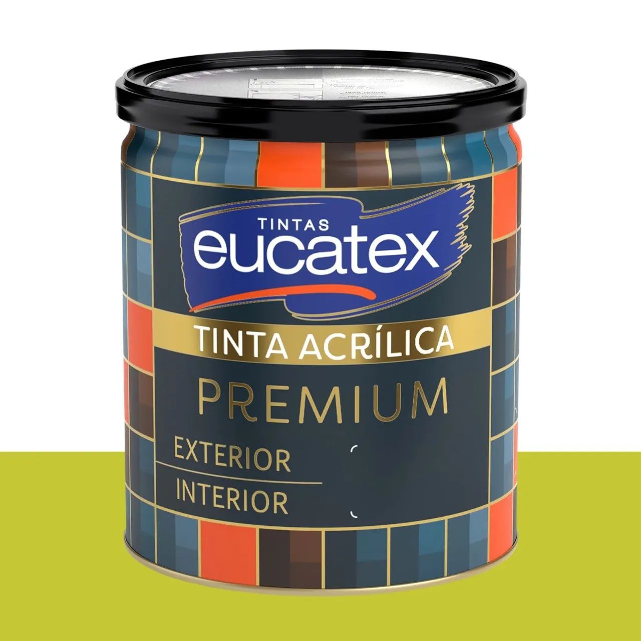 Tinta Acrílica Acetinada Eucatex Verde-limão 800 ml
