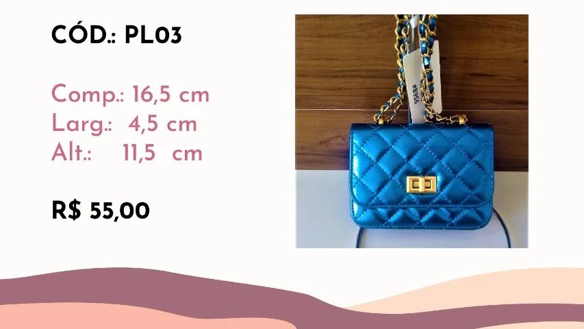Bolsas pequenas metalizadas - Foto 3