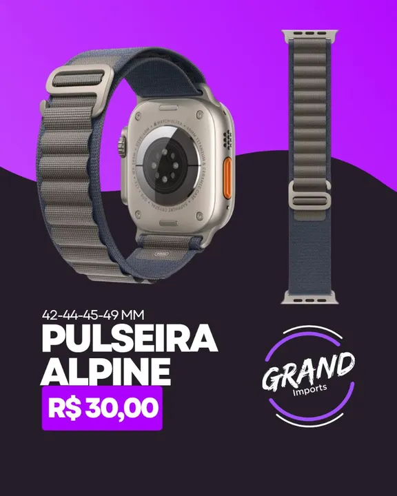 Pulseira para Smartwatch Alpine - 42-44-45-49mm