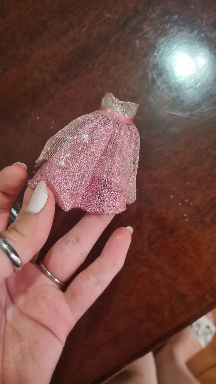 Barbie moda e magia vestido fada rosa