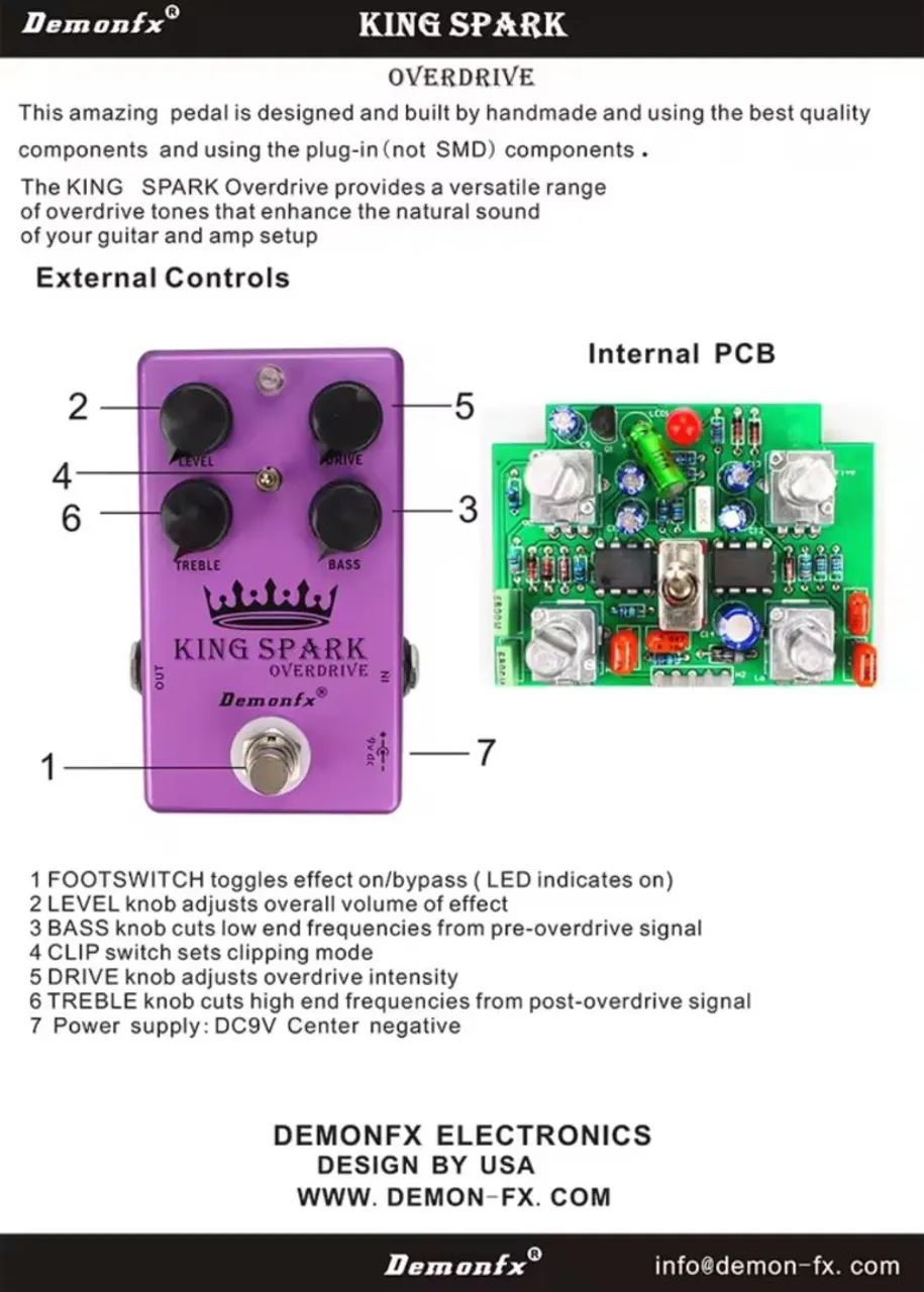 Pedal overdrive king spark - Foto 2