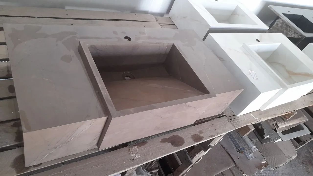  Belíssimos Lavatorios em pocelanato nas medidas 90x45 e 80x45 apenas 680 reais a unidade - Foto 5