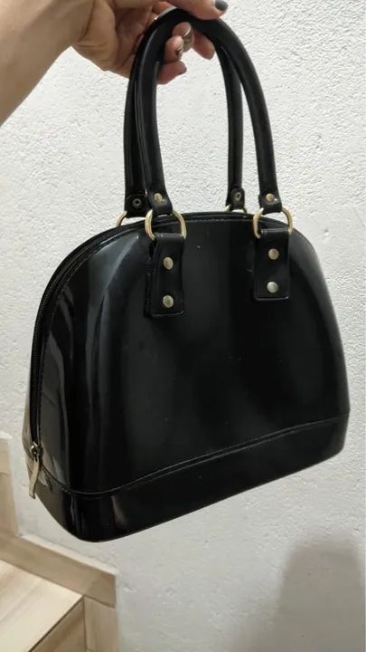 Bolsa de mão preta - Foto 3