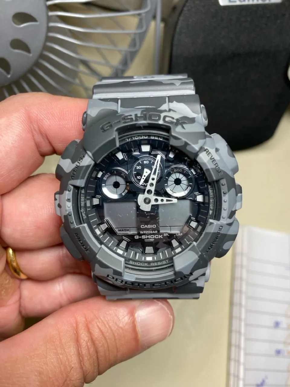 Relógio G-Shock camuflado MARINHA, original, estado de zero!
