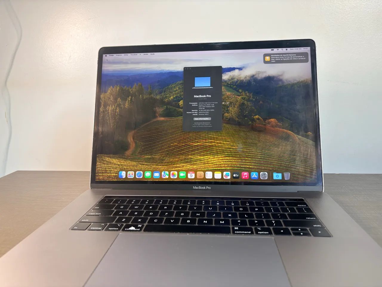 Core i7　15 インチ MacBookPro 2018 OTH Produtos - MacBook Pro 2018, MR932BZ/A, Tela 15.4