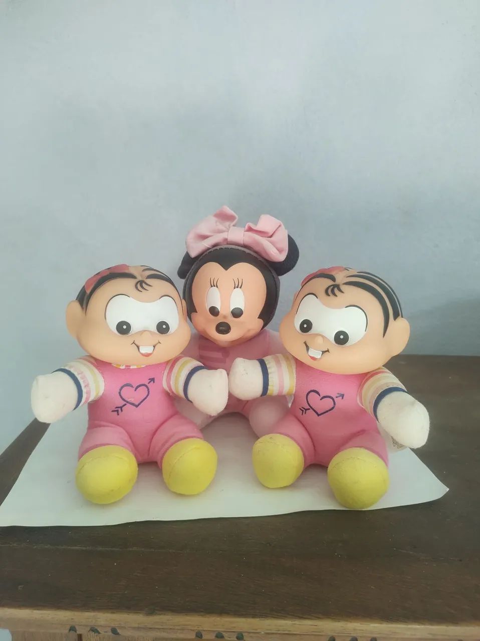 Bonecos de pelúcia Turma da Mônica e Minnie