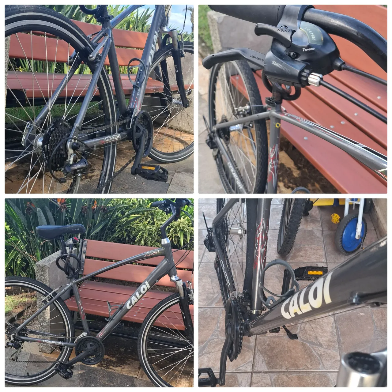 CALOI COMFORT 700 IMPECÁVEL SHIMANO (ACEITO PROPOSTA AVISTA OU TROCA COM VOLTA DINHEIRO)