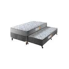 Cama Box Solteiro c/ Cama Auxiliar D33 Rondomoveis Cinza - Entrega Rápida! 
