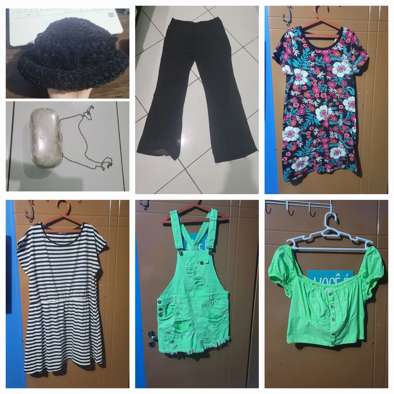 Lote de Roupas Femininas - Diversos Modelos e Cores + 2 acessorios de brinde