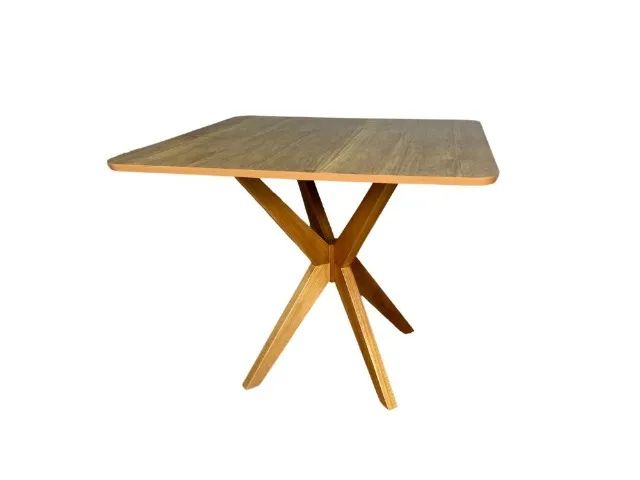 Mesa de Jantar Quadrada Com 4 cadeiras- Madeira Maciça Entrega Rápida - Foto 2