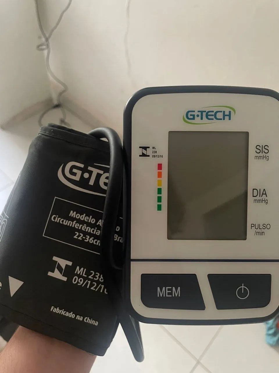 Aparelho de pressão G-Tech ML 238 - tensiômetro digital de braço NOVO