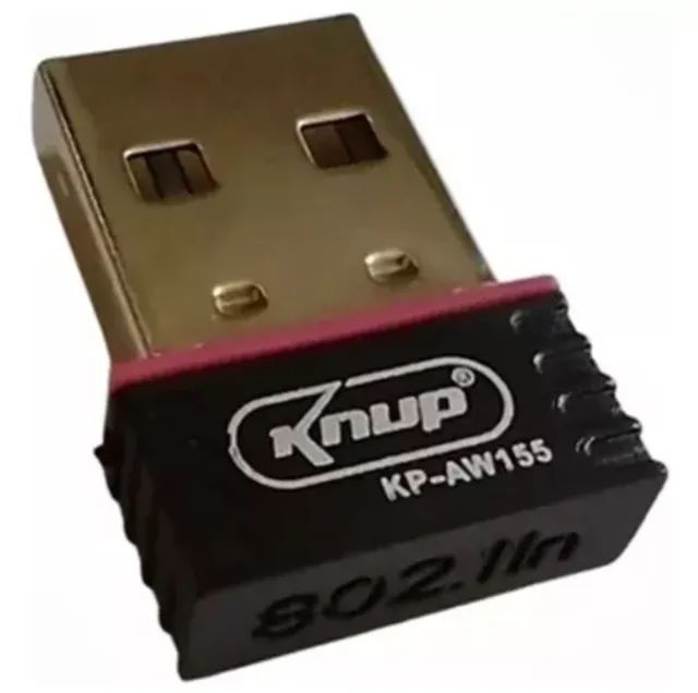 Adaptador Wireless Usb Nano Wi-fi 2.4ghz Knup Kp-aw155 - Foto 3