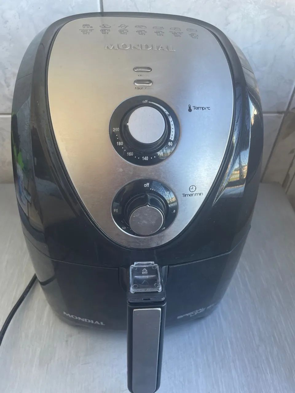 Fritadeira Sem Óleo Air Fryer 5L, Mondial + Churrasqueira elétrica 