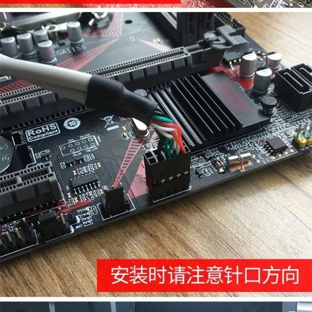 Cabo Conversor ICD da Placa Mãe para RS232 Serial DB9 de 9 Pinos - Foto 5
