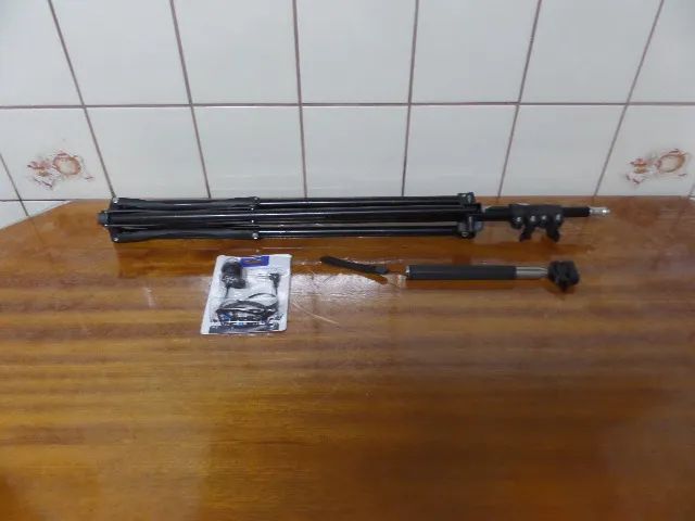 kit gravação microfone+ tripé  - Foto 3