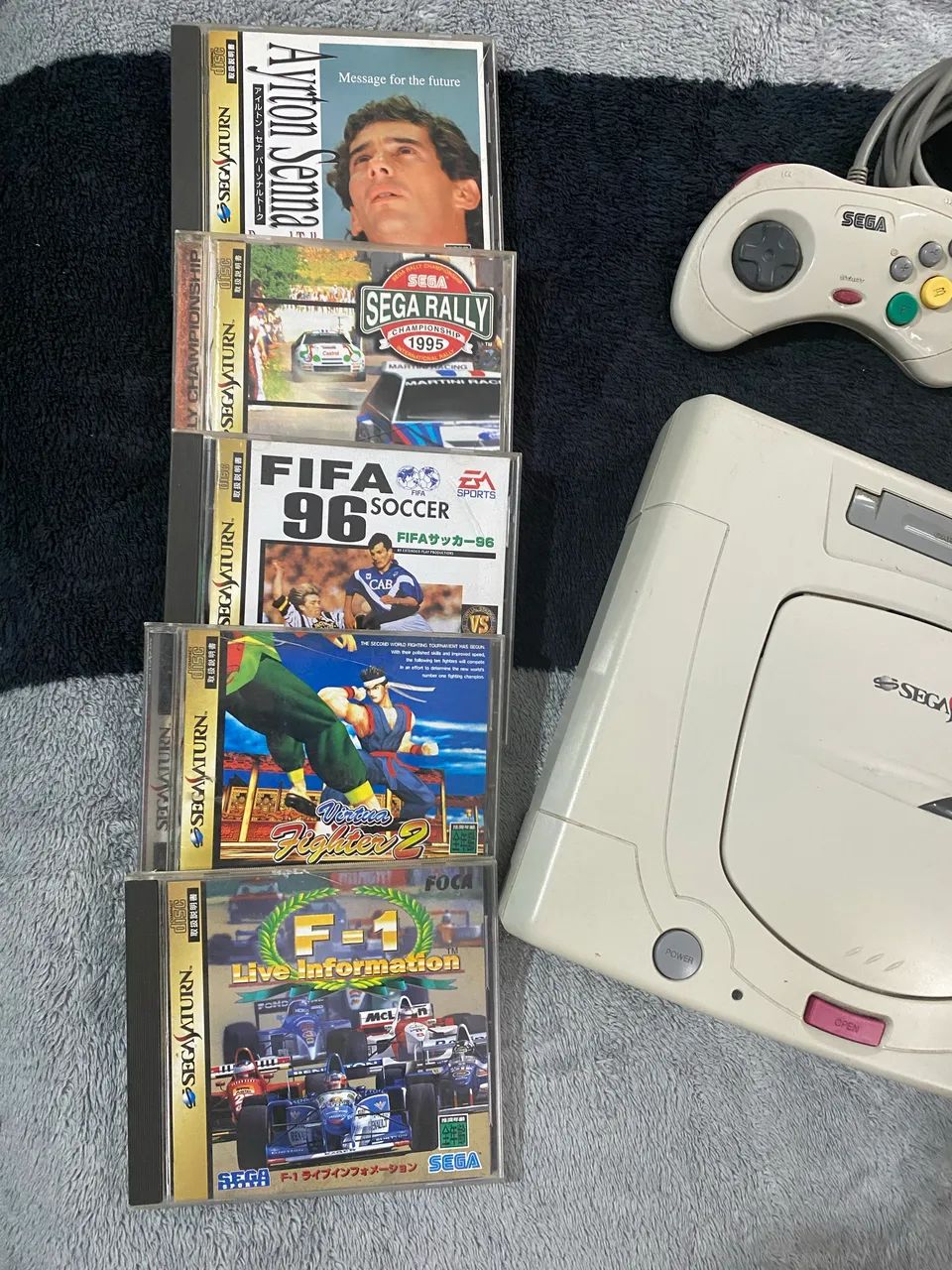 Vídeo game sega Saturn White ediçao rara muito novo - Foto 5