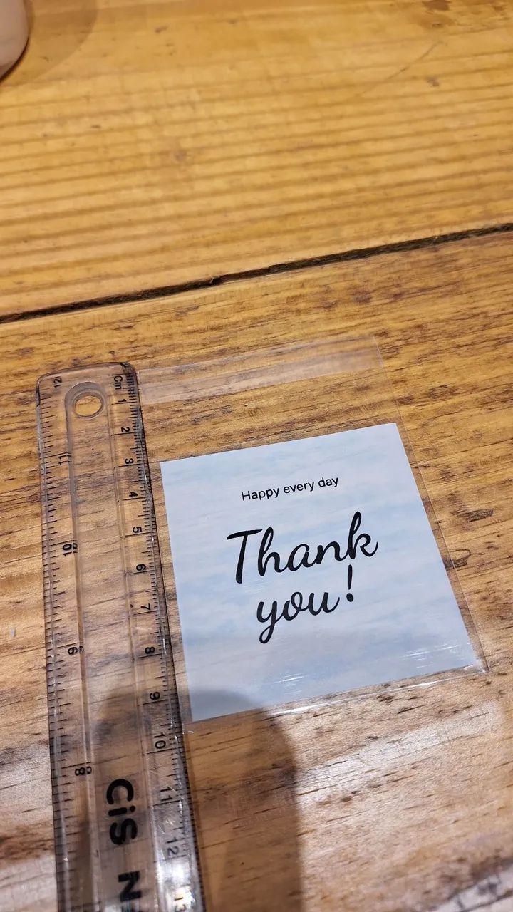 Embalagem 'Thank you' para pequenos negócios 80uni - Foto 2