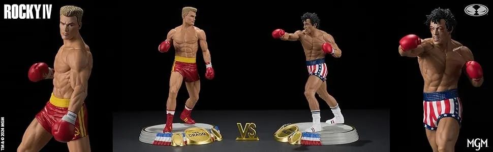 rocky balboa vs ivan drago do Rocky IV lacrados novos17cm - Foto 2