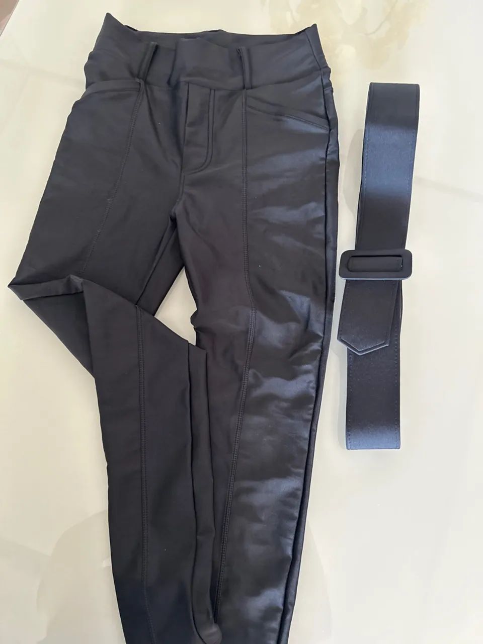Calça Legging Cirrê Preta - Foto 3