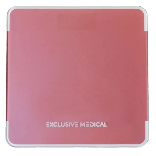 Balança Digital Visor Oculto em Led Rosa Central Exclusive medical 180kg - Foto 2