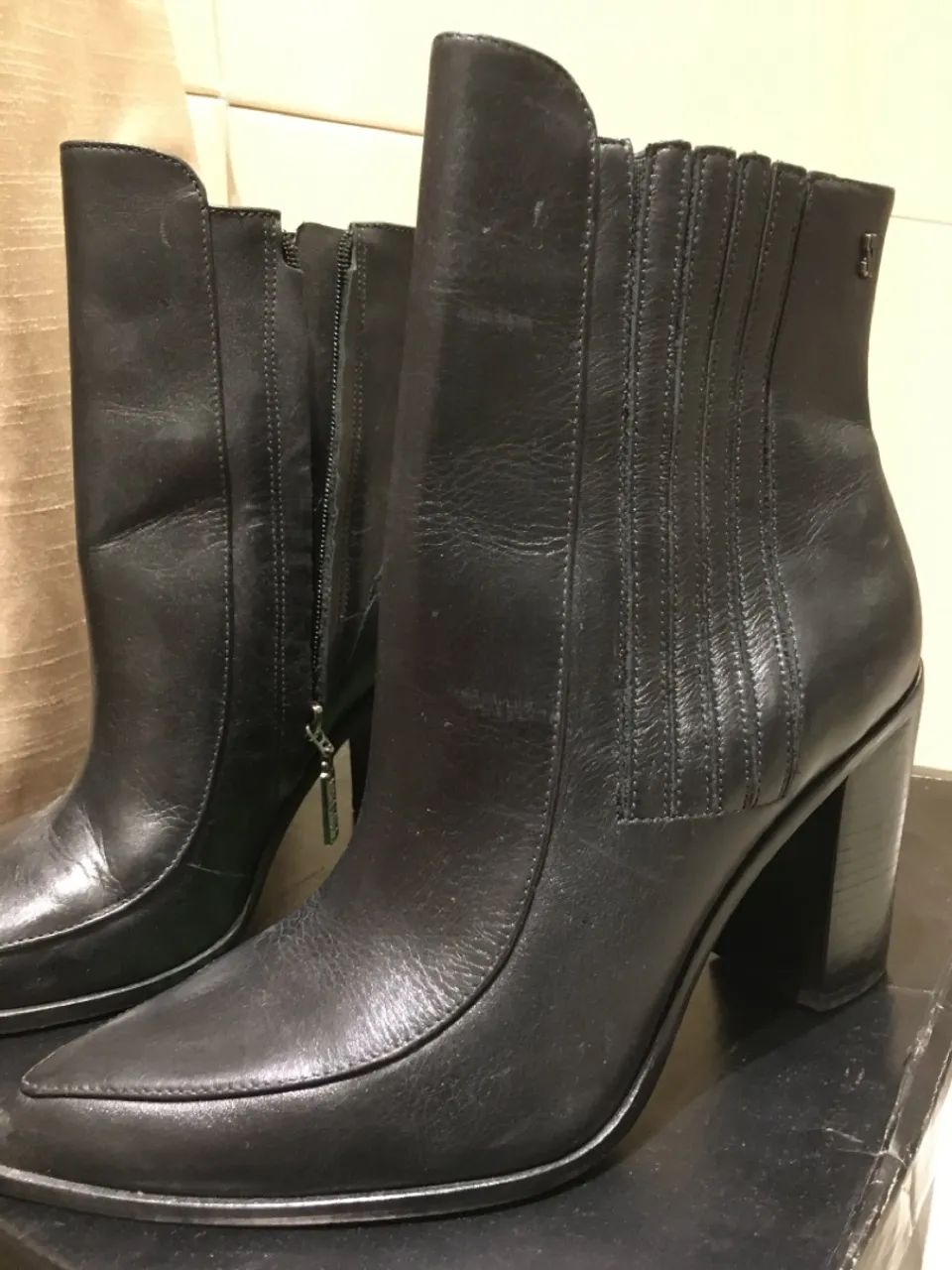 Bota com salto preta n. 38 - Foto 2