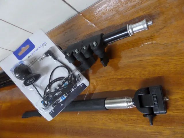 kit gravação microfone+ tripé  - Foto 2
