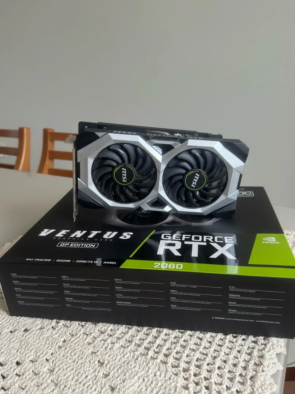 Placa de Vídeo MSI NVIDIA GeForce RTX 2060