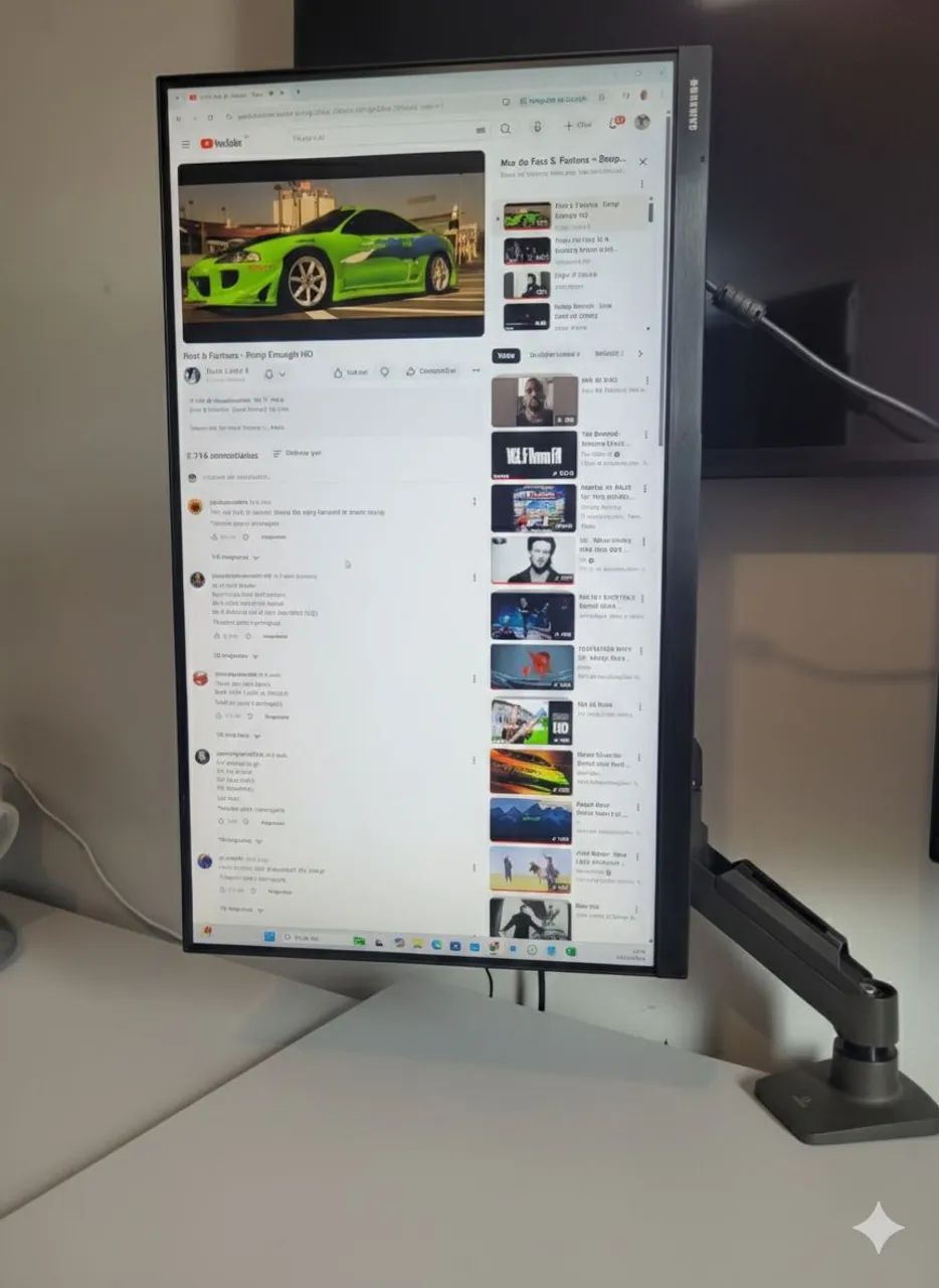 Monitor sansung e suporte articulado 