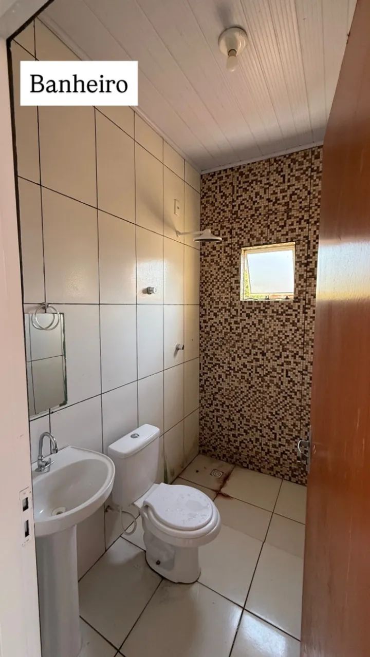 Casa em Jangada MT - 2 quartos, sala e cozinha integrados, 1 banheiro e lavanderia coberta - Foto 4