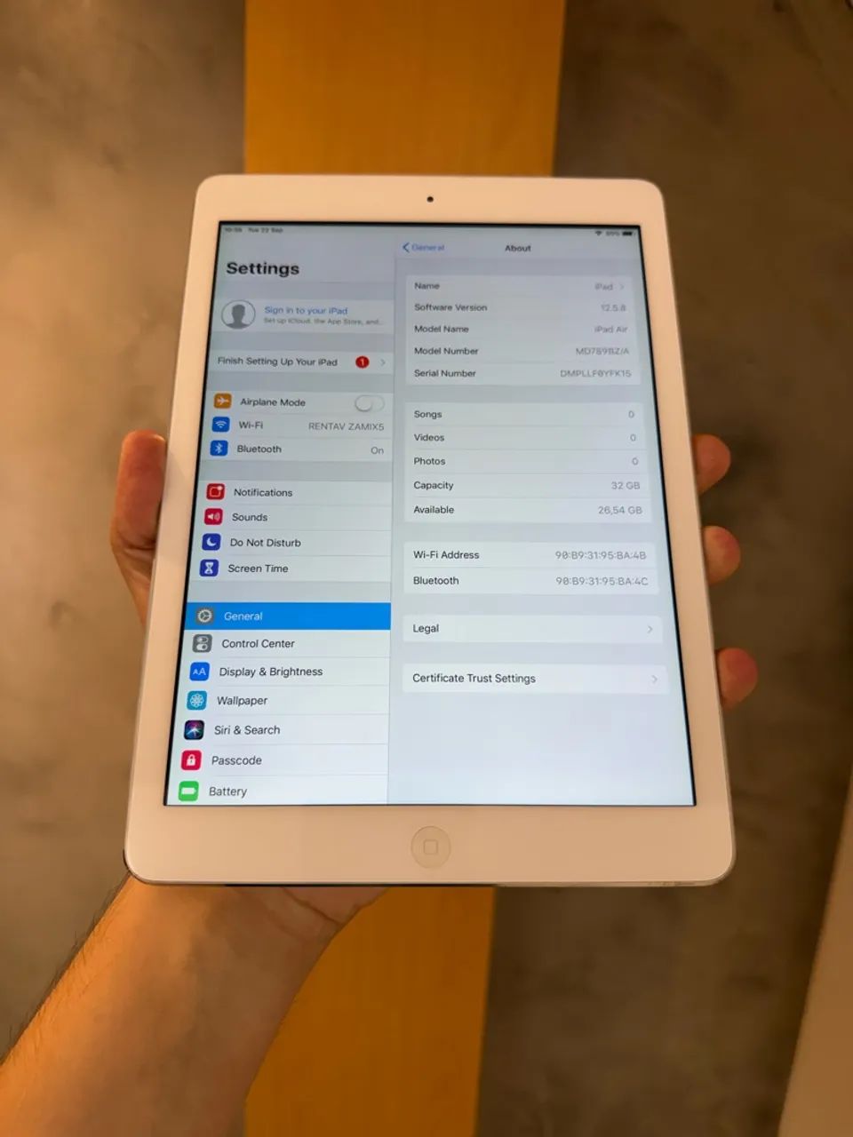iPad Air 1º 32GB Wi-Fi Prata  - Foto 4