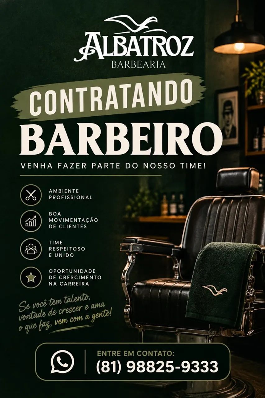Vaga para barbeiro(a) 