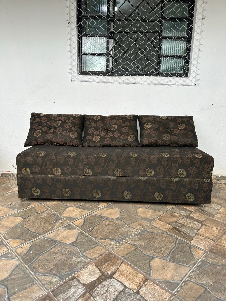 Sofá-Cama Casal Marrom