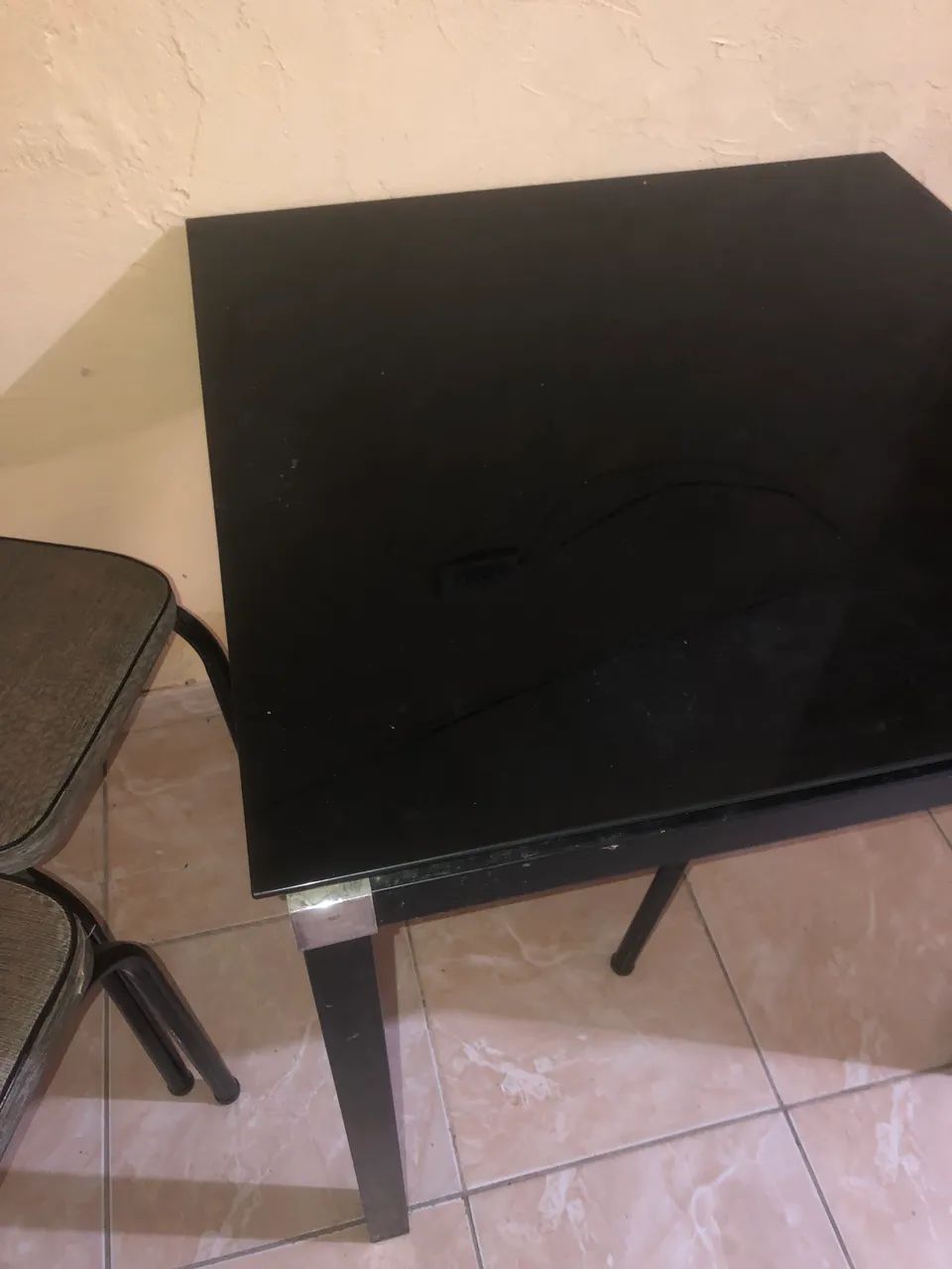 Venda mesa tampo de vidro aceito oferta