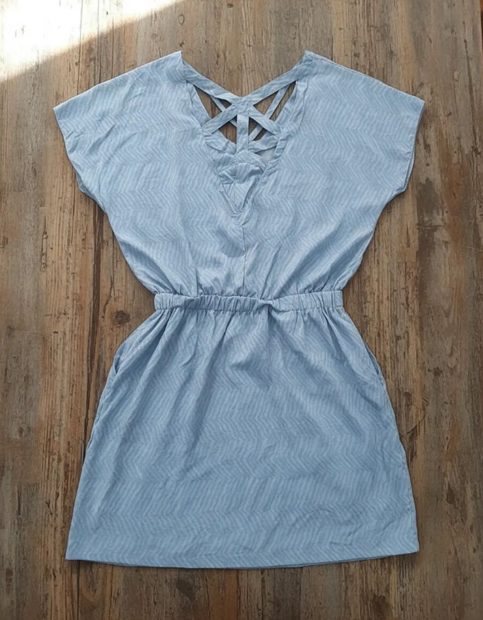 Vestido leve azul para dias de verão - Foto 4