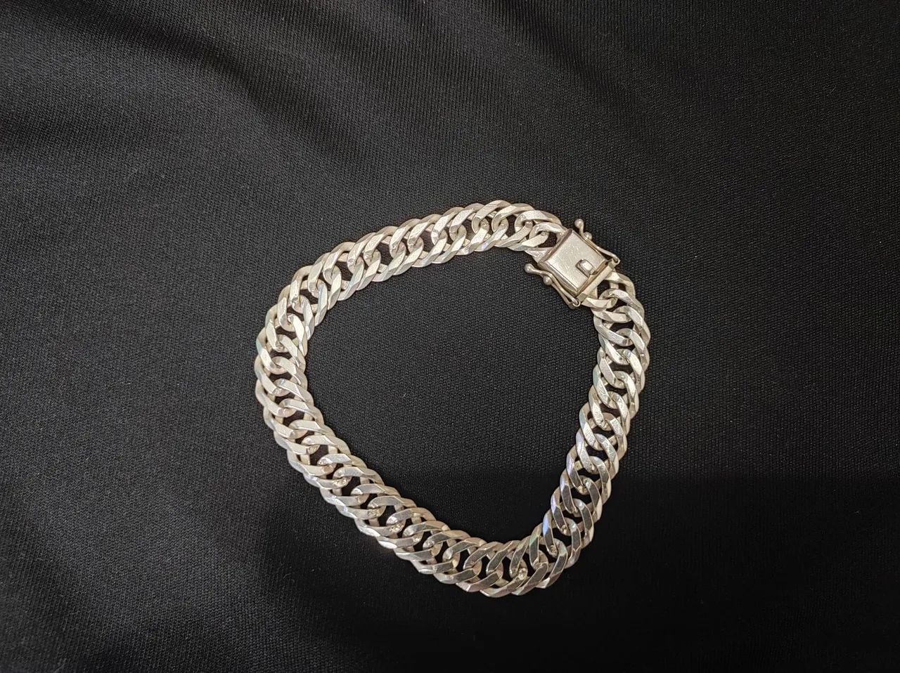 Pulseira de prata 925 10mm - Foto 2