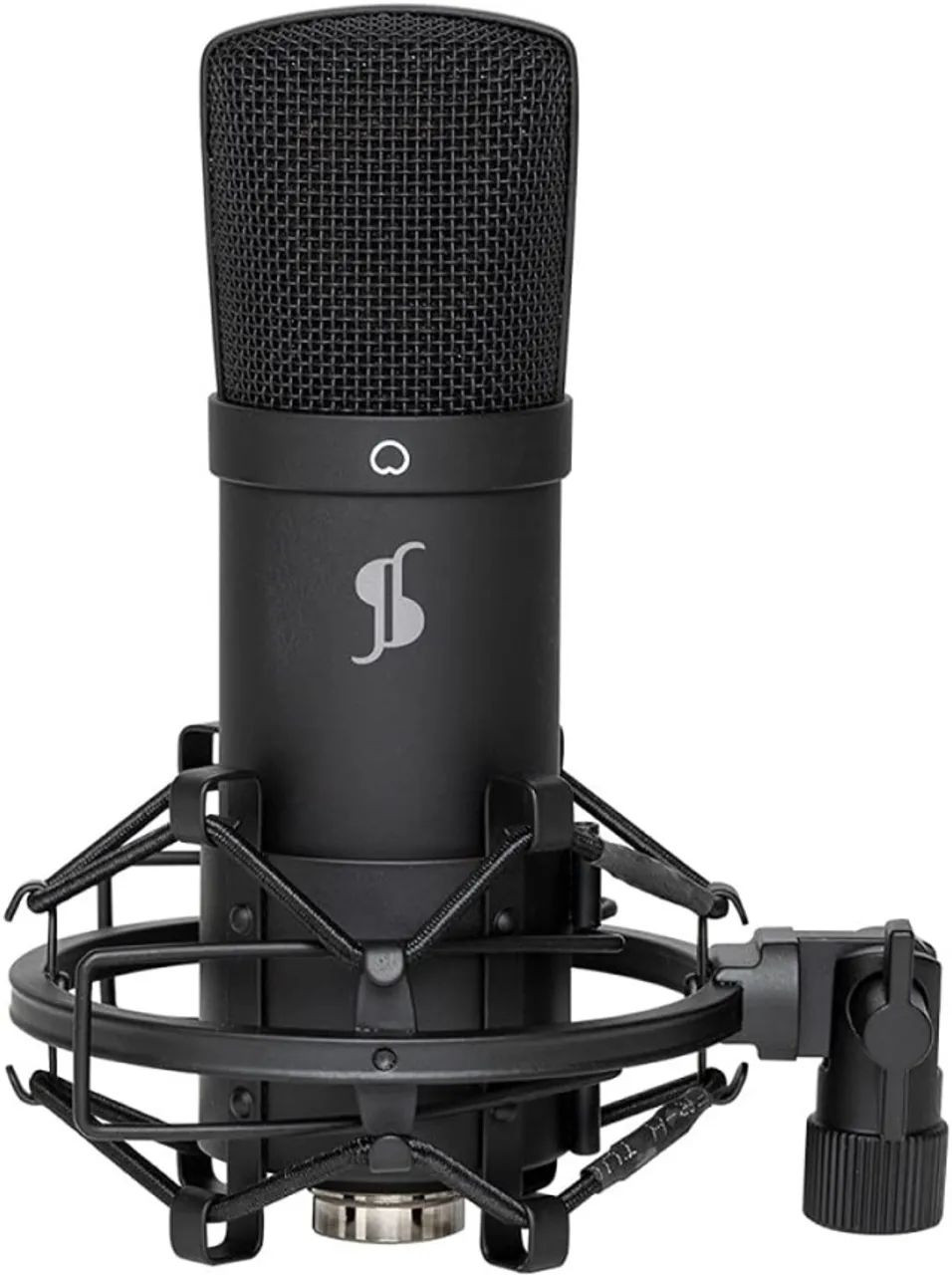 Microfone Condensador com Pedestal Suporte Filtro Cabo USB Live Reunião Gravação Musical - Foto 5