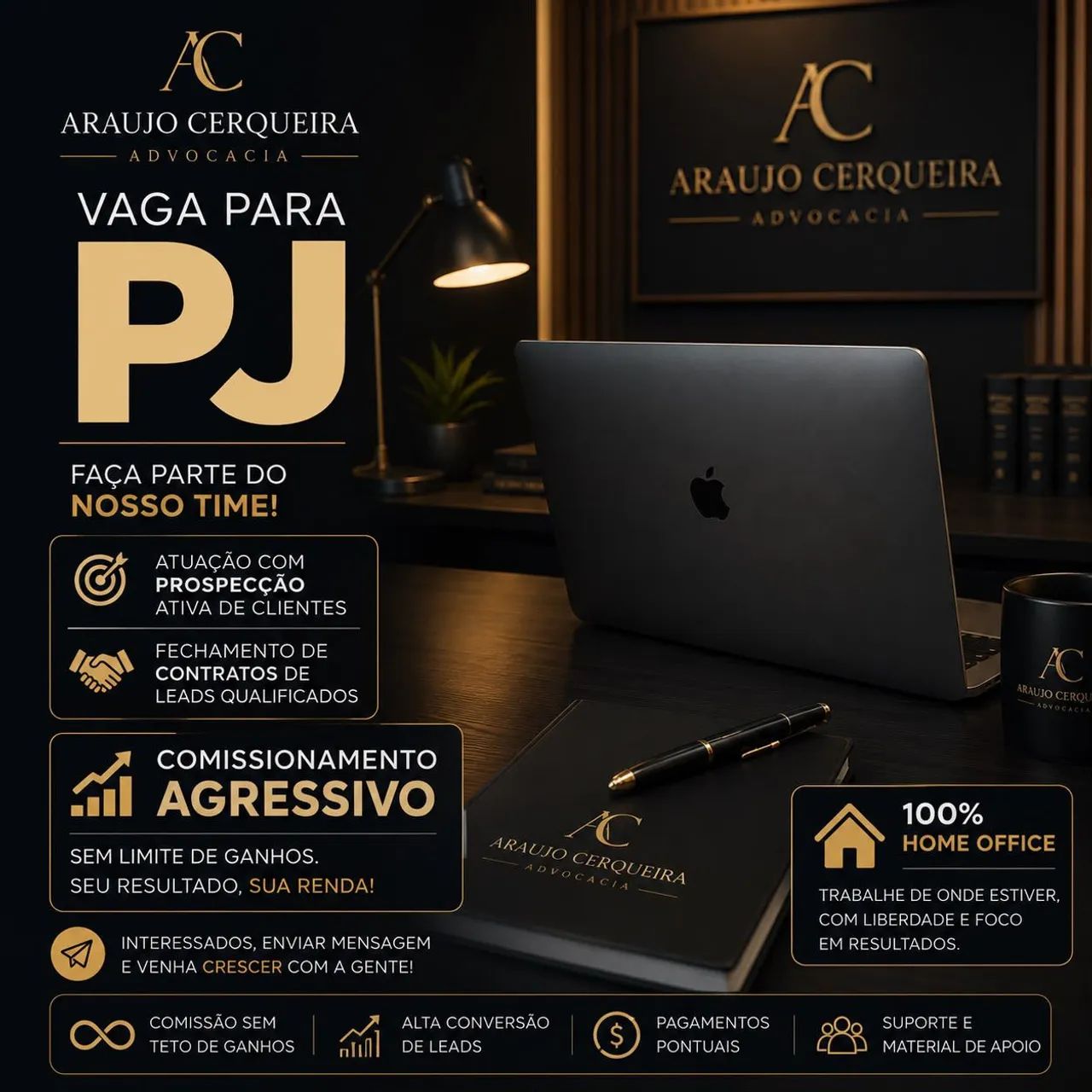Vagas para Home office 