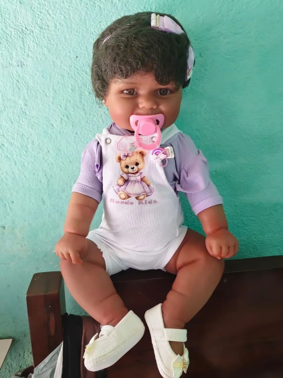 Bebê reborn morena ( nova) - Foto 5