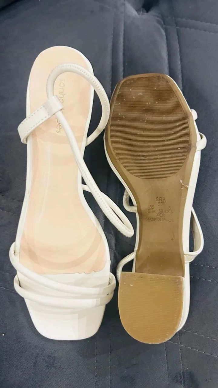  ? Sandália Off-White bloco - Tam -37 - Foto 2